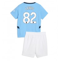 Manchester City Rico Lewis #82 Hemmatröja Barn 2024-25 Kortärmad (+ Korta byxor)